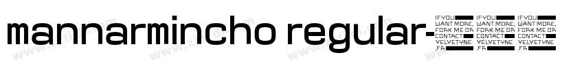 mannarmincho regular字体转换
